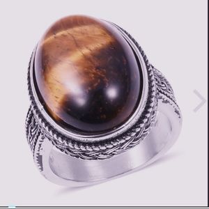 South African Tigers Eye Ring